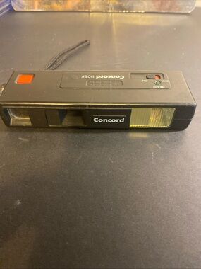 Vintage Concord 110 EF Film Camera with Built in Flash Black
